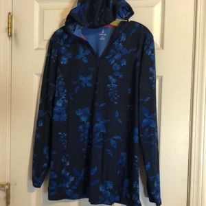 Lands end ladies sz small 6/8 hoodie spandex/poly